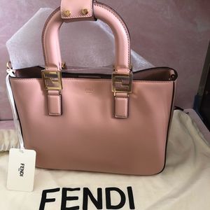 💕SOLD💕Brand New Fendi Small FF TOTE BAG In Pink